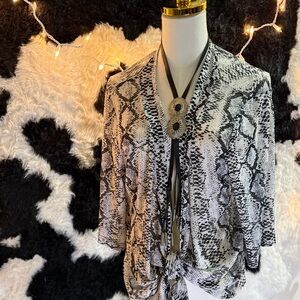 Snakeskin Print Tunic